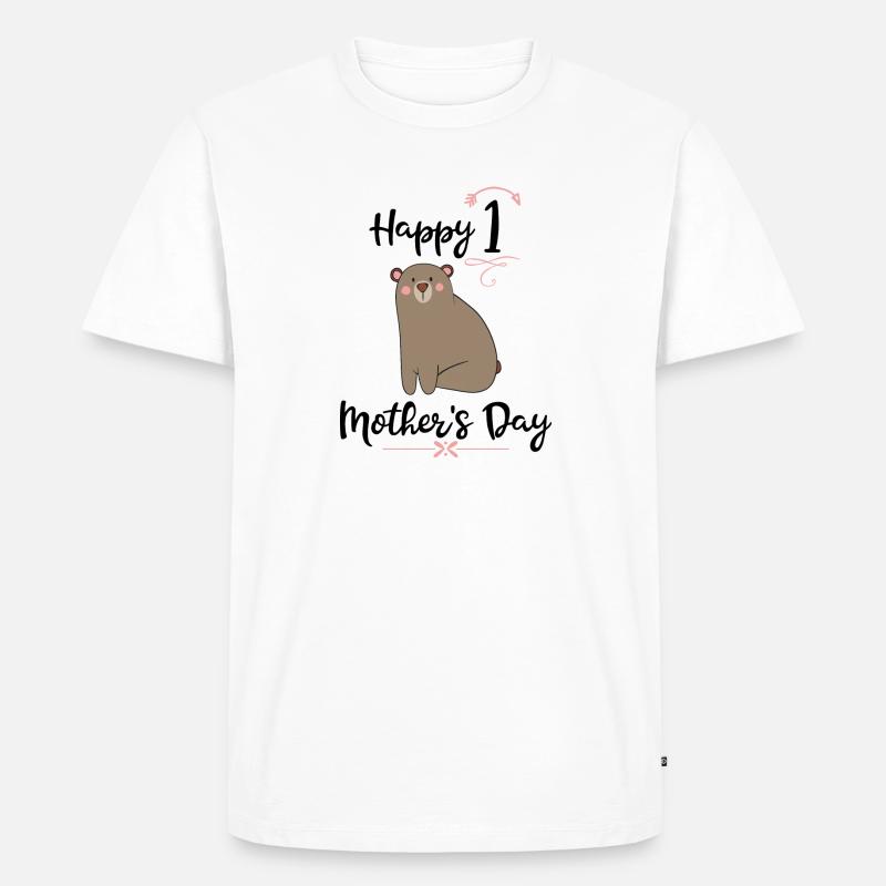 Muttertag - Männer Premium Bio T-Shirt - Weiß