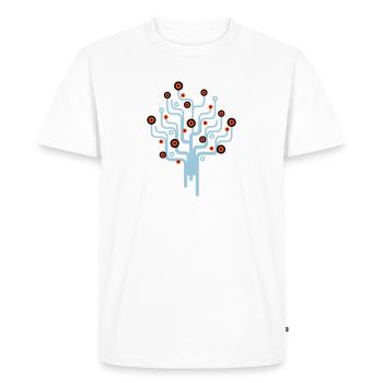 baum2_3f - T-shirt Premium bio Homme - blanc - Devant - Nico (187cm)