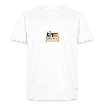 Handyman Toolbox - Men's Premium Organic T-Shirt - white - Front - Nico (187cm)