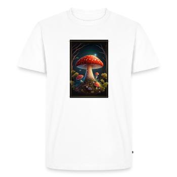 Fly agaric - Men's Premium Organic T-Shirt - white - Front - Nico (187cm)