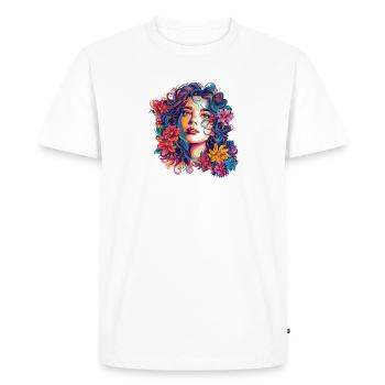 Summer Blossom Dreams No. 3 - Men's Premium Organic T-Shirt - white - Front - Nico (187cm)