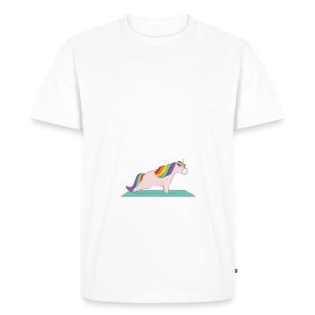 I'm Not A Gym Rat - I'm A Gym Unicorn - Men's Premium Organic T-Shirt - white - Front - Nico (187cm)