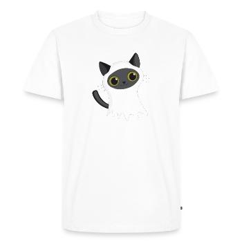 Happy Halloween - Men's Premium Organic T-Shirt - white - Front - Nico (187cm)