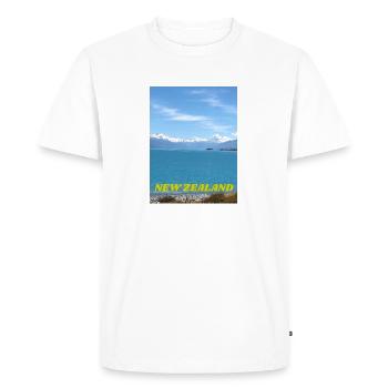 Mont Cook - T-shirt Premium bio Homme - blanc - Devant - Nico (187cm)