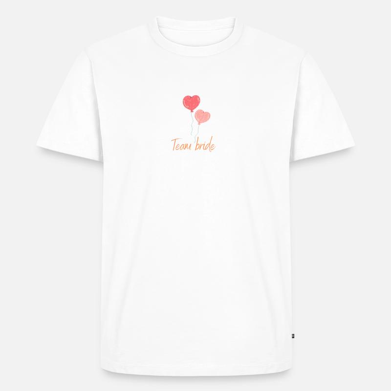 Team Braut - Männer Premium Bio T-Shirt - Weiß