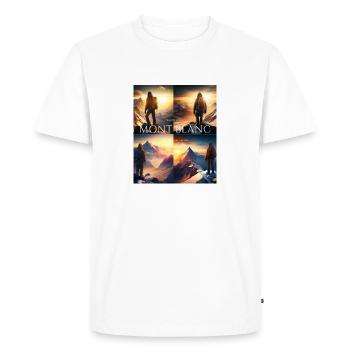 CHAMONIX - T-shirt Premium bio Homme - blanc - Devant - Nico (187cm)