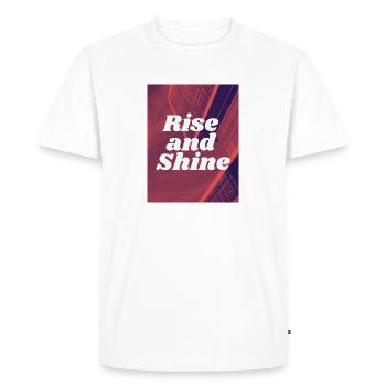 Rise and Shine - T-shirt Premium bio Homme - blanc - Devant - Nico (187cm)
