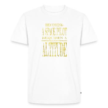 night sky space travel astrology spaceship colors - Men's Premium Organic T-Shirt - white - Front - Nico (187cm)