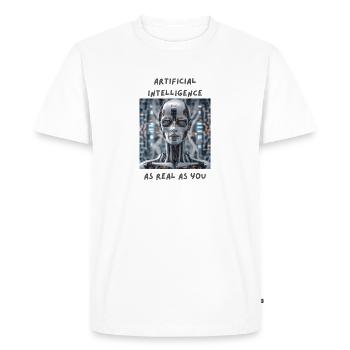 Are you human ? - Men's Premium Organic T-Shirt - white - Front - Nico (187cm)