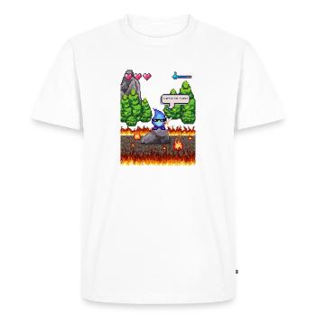 The Little Waterdrop - Men's Premium Organic T-Shirt - white - Front - Nico (187cm)