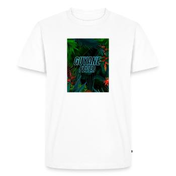 Guyane Fever Forêt Amazonienne 03 - T-shirt Premium bio Homme - blanc - Devant - Nico (187cm)