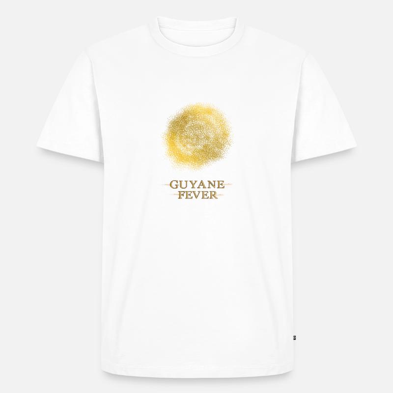 Guyana-Fieber ODER Goldener Fleck 04 - Männer Premium Bio T-Shirt - Weiß