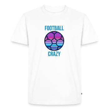 FOOTBALL PRESONALISE GIFT, FOOTBALL CRAZY - Men's Premium Organic T-Shirt - white - Front - Nico (187cm)