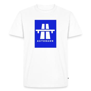 Autoroute - T-shirt Premium bio Homme - blanc - Devant - Nico (187cm)