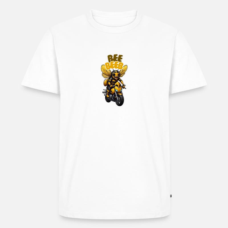 Piepton - Männer Premium Bio T-Shirt - Weiß