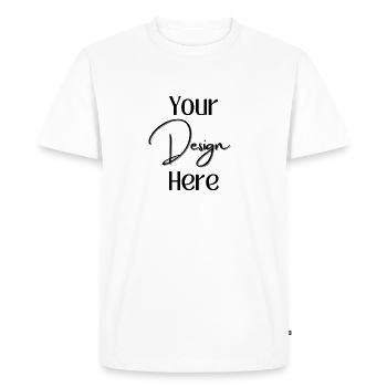 YourDesign Vorlage für dein Shirt - Männer Premium Bio T-Shirt - Weiß - Vorne - Nico (187cm)