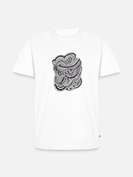Tribal - Männer Premium Bio T-Shirt - Weiß