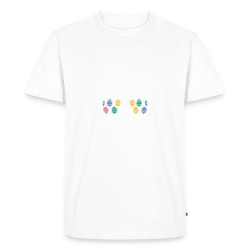 Cool Easter bunny with sunglasses - Men's Premium Organic T-Shirt - white - Front - Nico (187cm)