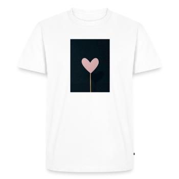 Untitled design 6 - Men's Premium Organic T-Shirt - white - Front - Nico (187cm)