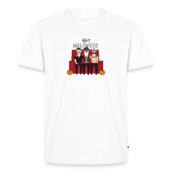 Fröhliches Halloween - Männer Premium Bio T-Shirt - Weiß - Vorne - Nico (187cm)