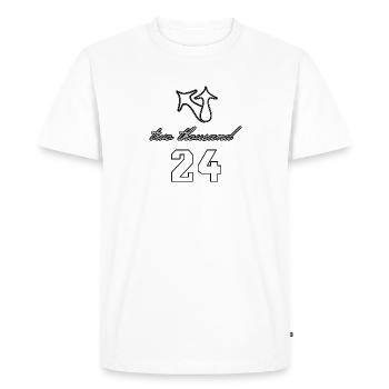 deux mille 24, 2024 Nouvel An, Motivation, Bébé - T-shirt Premium bio Homme - blanc - Devant - Nico (187cm)