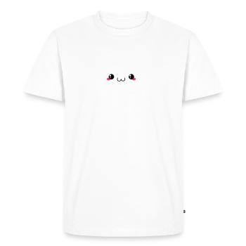 Happy Kawaii Cloud (nuage) - T-shirt Premium bio Homme - blanc - Devant - Nico (187cm)