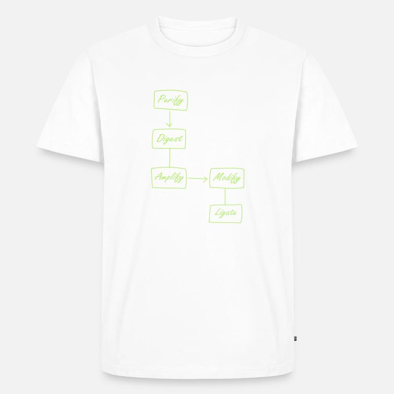 Molecular Biology Protocol - Men's Premium Organic T-Shirt - white