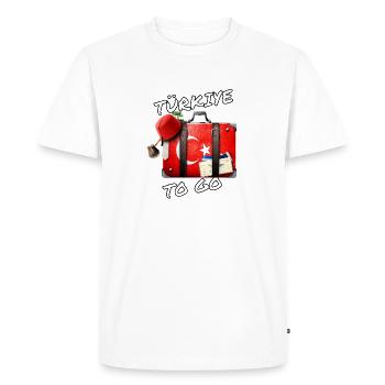 Türkiye To Go, le prochain voyage viendra certainement... - T-shirt Premium bio Homme - blanc - Devant - Nico (187cm)