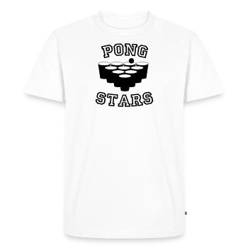Beerpong - T-shirt Premium bio Homme - blanc - Devant - Nico (187cm)