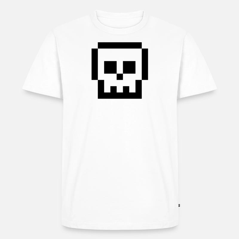 G31 Kleiner Schädel - Männer Premium Bio T-Shirt - Weiß