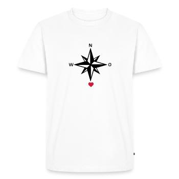 south_heart_072011_b_2c - Men's Premium Organic T-Shirt - white - Front - Nico (187cm)
