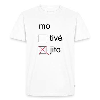 mojito - T-shirt Premium bio Homme - blanc - Devant - Nico (187cm)