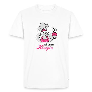 cuisines de la Reine - cuisine reine 3C - T-shirt Premium bio Homme - blanc - Devant - Nico (187cm)