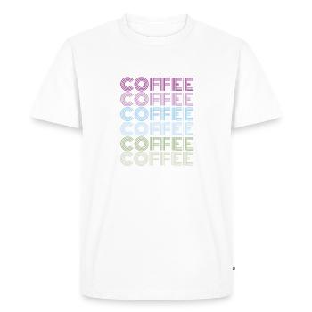 café café - T-shirt Premium bio Homme - blanc - Devant - Nico (187cm)