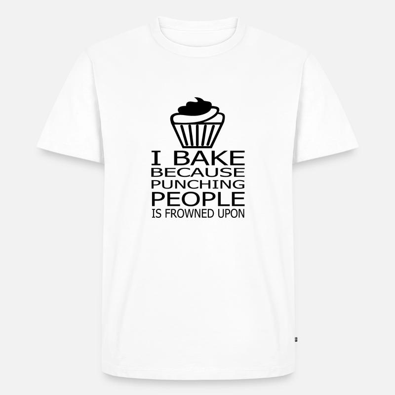 Backen Baking - Männer Premium Bio T-Shirt - Weiß