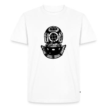 Diver 6 - Men's Premium Organic T-Shirt - white - Front - Nico (187cm)