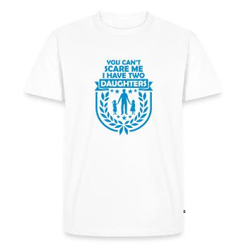 I have two daughters - Men's Premium Organic T-Shirt - white - Front - Nico (187cm)