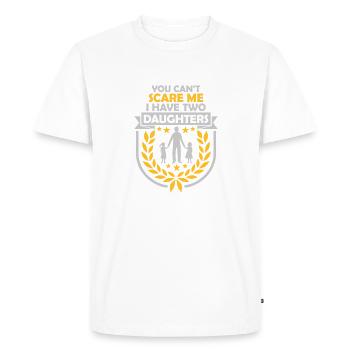 I have two daughters - Men's Premium Organic T-Shirt - white - Front - Nico (187cm)