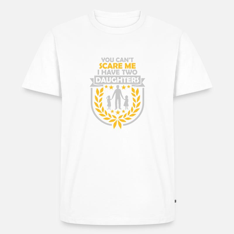 I have two daughters - Männer Premium Bio T-Shirt - Weiß