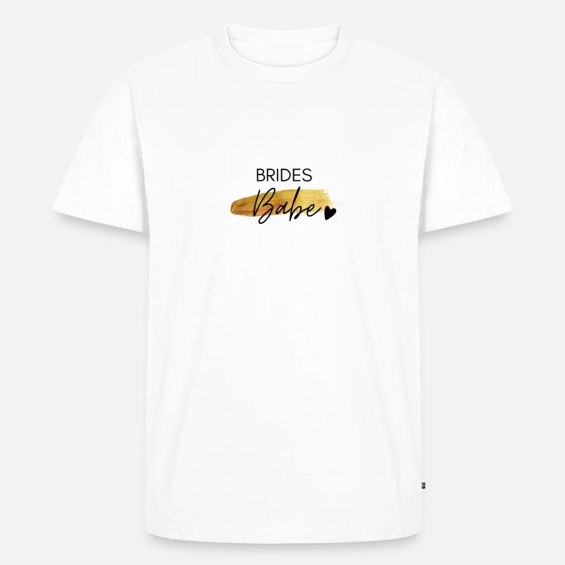 BridesBabe - Männer Premium Bio T-Shirt - Weiß