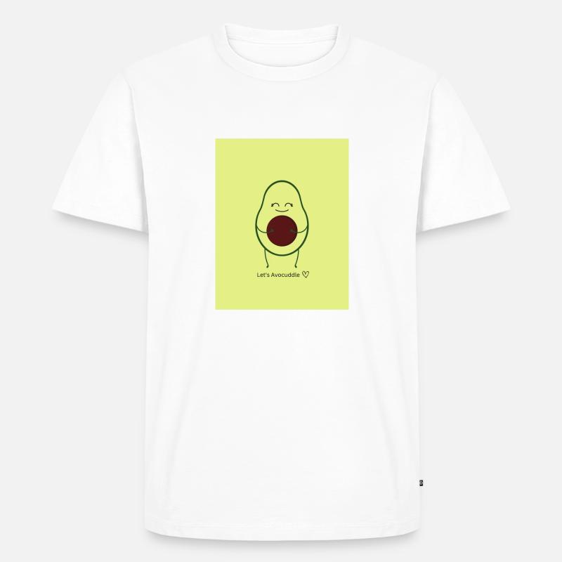 Avocado - Männer Premium Bio T-Shirt - Weiß