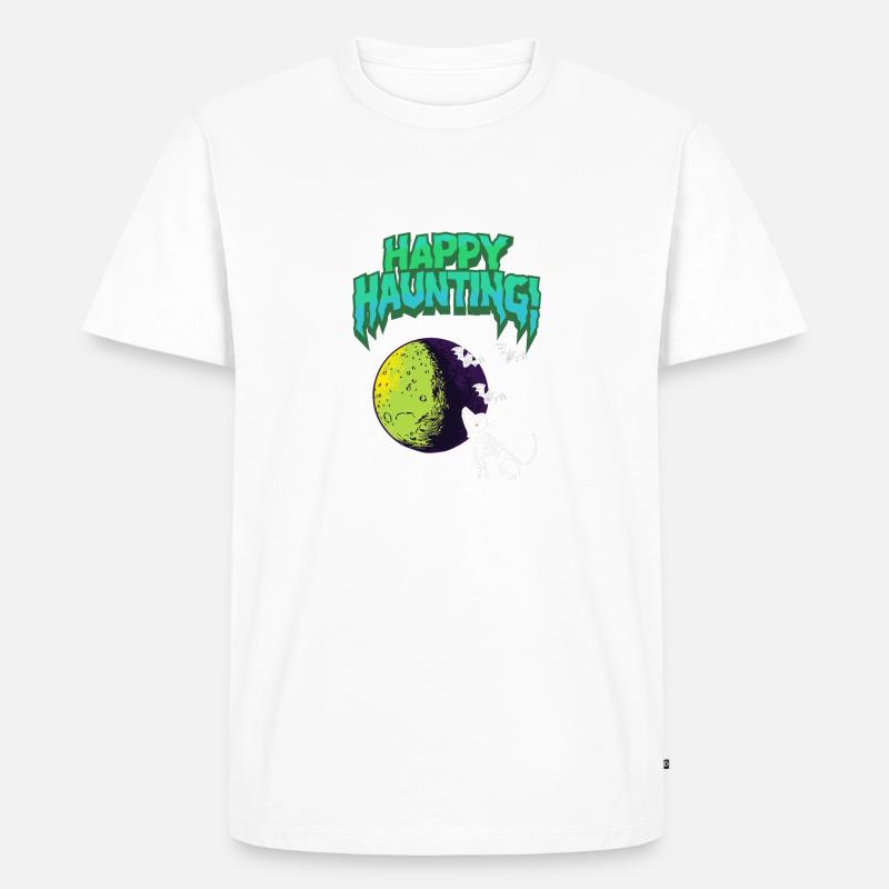 haunting - Männer Premium Bio T-Shirt - Weiß