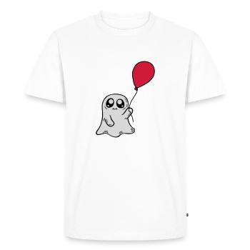 Sweet spirit holds balloon - Men's Premium Organic T-Shirt - white - Front - Nico (187cm)