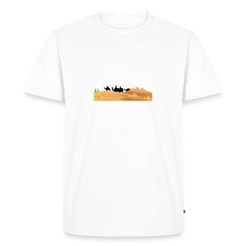 Desert - T-shirt Premium bio Homme - blanc - Devant - Nico (187cm)