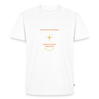 Un instant étincelant pour une année fabuleuse - T-shirt Premium bio Homme - blanc - Devant - Nico (187cm)