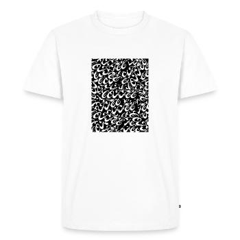 Cartes café - T-shirt Premium bio Homme - blanc - Devant - Nico (187cm)