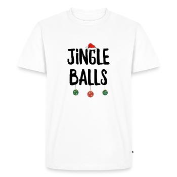 Jingle Balls - Men's Premium Organic T-Shirt - white - Front - Nico (187cm)