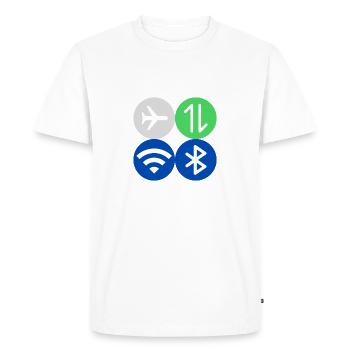 Quick Menu - Men's Premium Organic T-Shirt - white - Front - Nico (187cm)