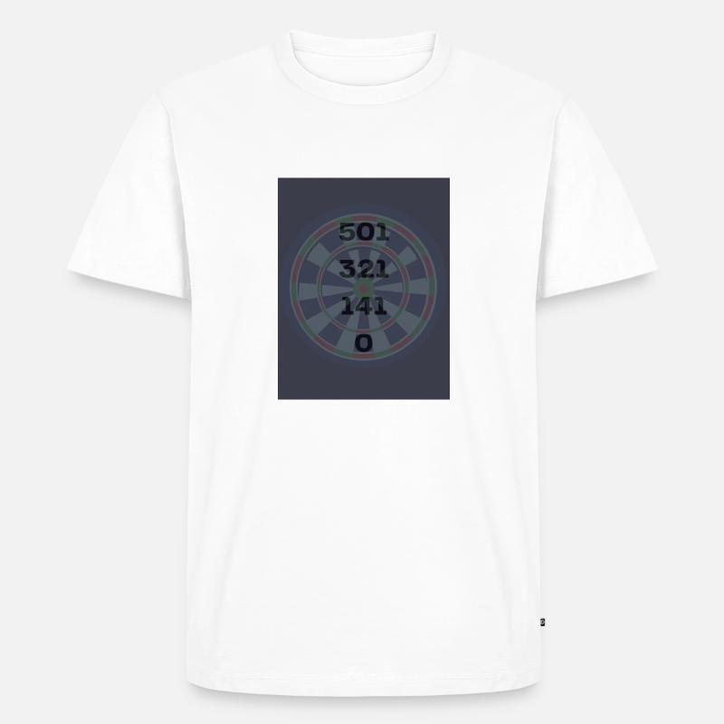 9-Darter - Männer Premium Bio T-Shirt - Weiß