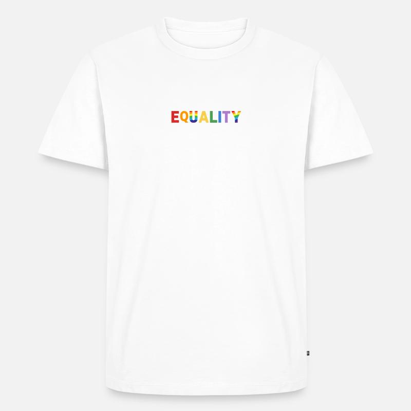 Equality - Männer Premium Bio T-Shirt - Weiß